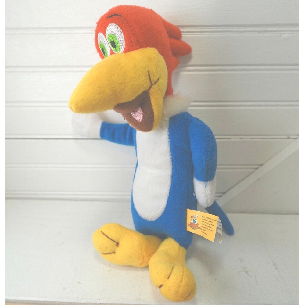 Woody Woodpecker Plush Toy Vintage Universal Studio Official Stuffed Animal 11"